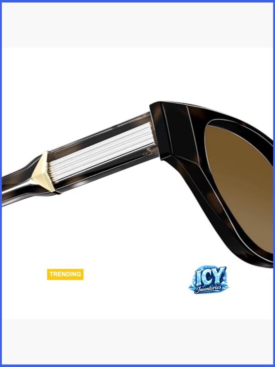Retro Narrow Cat Eye Sunglasses with Polarized UV Protection Acetate Frame main image 7